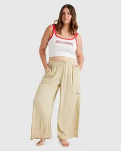 BILLABONG BEACH BABE CARGO PANTS WASABI