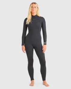 BILLABONG SALTY DAYZ 3/2MM FULLSUIT CHEST ZIP BLACK
