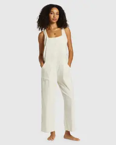 BILLABONG PACIFIC TIME OVERALLS WHITE CAP