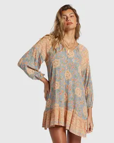 BILLABONG SHES A DREAMER DRESS WESTERN SKY