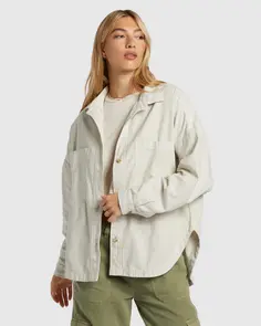 BILLABONG STOKED ON YOU LS SHIRT MOONLIGHT