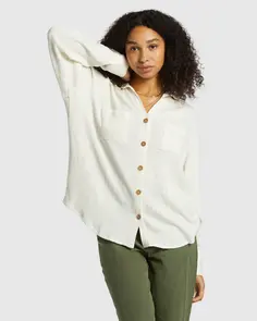BILLABONG SWELL BLOUSE SALT CRYSTAL