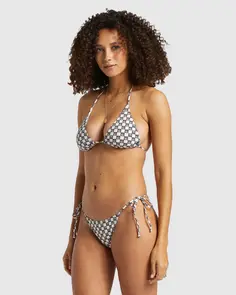 BILLABONG CAST A SPELL MULTI TRI BIKINI TOP BLACK PEBBLE