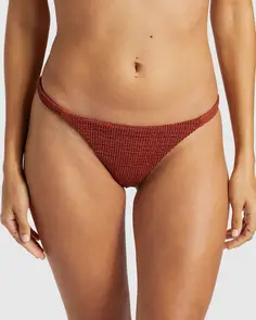 BILLABONG SHIMMER HIGH MAYA BIKINI BOTTOM DEEP SIENNA