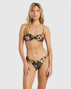 BILLABONG HOOKED ON TROPICS HIKE BLACK PEBBLE