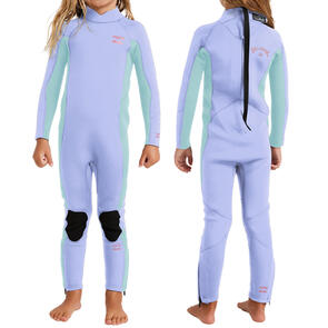 BILLABONG 2025 3/2MM TODDLER FOIL BACK ZIP FLATLOCK STEAMER COSMIC BLUE