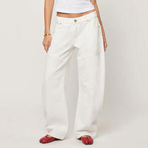 ABRAND 99 BARREL JEAN WHITE GOLD