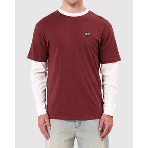 ABRAND DOUBLE DOWN LONG TEE BRICK