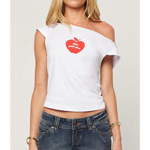 ABRAND LITTLE MISS TEE WHITE