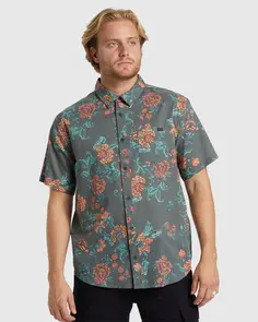 BILLABONG SUNDAYS SS SHIRT FOREST GREEN