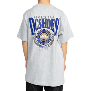DC SHOES MEMBERS ONLY SS YOUTH LIGHT HEATHER GREY