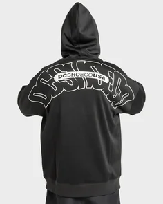 DC SHOES DC OMEGA FLEECE PULLOVER HOODIE - BLACK