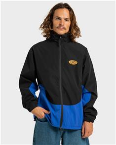 DC SHOES SALE- DC SHOES ALL TERRAIN WATERPROOF WINDBREAKER JACKET BLACK/ROYAL BLUE