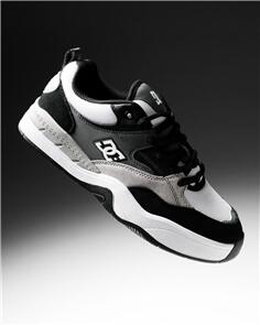 DC SHOES ASCEND S SKATE SHOES BLACK/GREY/WHITE