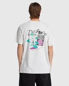 DC SHOES TRANSFER HERITAGE TEE SNOW HEATHER