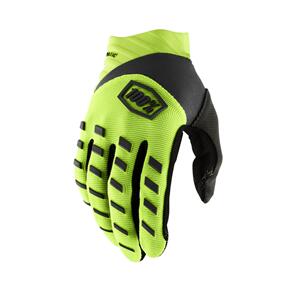 100% 2 AIRMATIC YOUTH GLOVES FLUO YELLOW/BLACK 