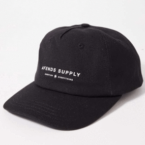 AFENDS SUPPLY - HEMP SNAPBACK CAP - BLACK