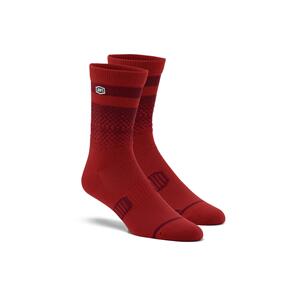 100% ADVOCATE PERFORMANCE SOCKS CHERRY/BRICK