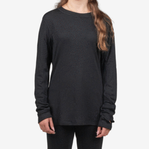 AIRHOLE 2025 WOMENS THERMAL TOP MERINO BLACK