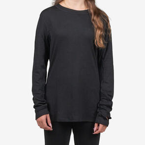 AIRHOLE 2025 WOMENS THERMAL TOP POLARTEC POWER DRY BLACK
