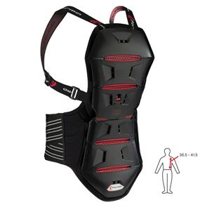 FORMA AKIRA 6 CLM SMART BACK GUARD HINGED BLK/RED