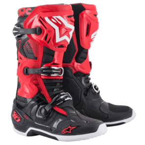 ALPINESTARS TECH-10 MX BOOTS RED/BLACK
