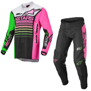 ALPINESTARS 2022 YOUTH RACER COMPASS JERSEY AND PANTS BLACK/GR