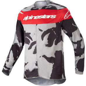 ALPINESTARS 2023 YOUTH RACER TACTICAL JERSEY CAST GRAY CAMO/MARS RED