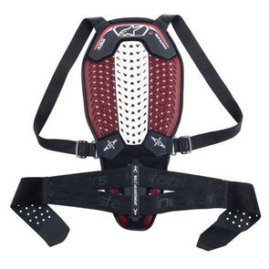 ALPINESTARS 2025 NUCLEON PLASMA BACK PROTECTOR WITH STRAP BLACK/WHITE/RED