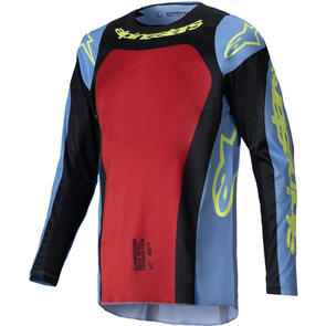 ALPINESTARS 2025 RACER OCURI JERSEY BLUE/RED/YELLOW FLUORO