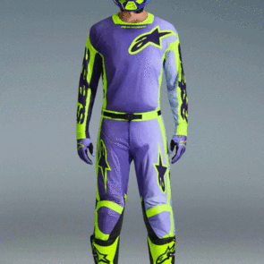 ALPINESTARS 2026 RACER PORTL JERSEY AND PANTS PURPLE/YELLOW FLUORO