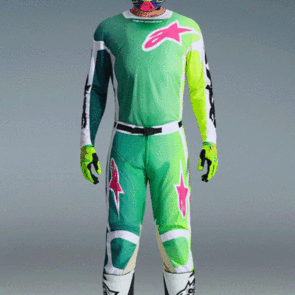 ALPINESTARS 2026 RACER PORTL JERSEY AND PANTS GREEN/WHITE/BLACK
