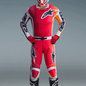 ALPINESTARS 2026 RACER PORTL JERSEY AND PANTS RED/LIGHT GRAY/DARK GRAY