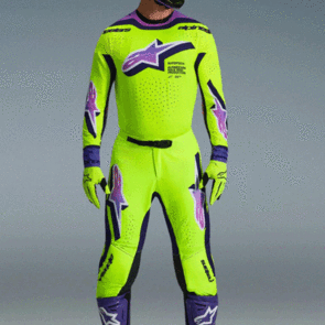 ALPINESTARS 2026 SUPERTECH VISTA JERSEY AND PANTS YELLOW/PURPLE/BLACK