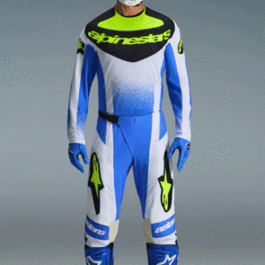 ALPINESTARS 2026 TECHSTAR KNIF JERSEY AND PANTS UCLA BLUE/BLACK/YELLOW FLUORO