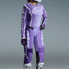 ALPINESTARS 2026 WOMENS STELLA FLUID APEX JERSEY AND PANTS VIOLET/WHITE