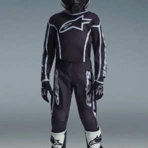 ALPINESTARS 2026 YOUTH FLUID APEX JERSEY AND PANTS BLACK/GRAY