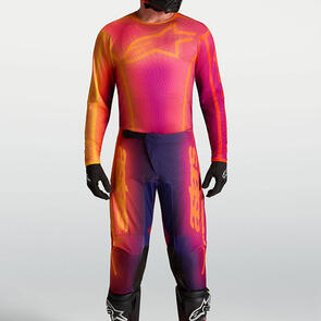ALPINESTARS 2027 FLUID KEPLER JERSEY AND PANTS DARK PURPLE/ORANGE