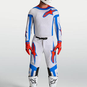 ALPINESTARS 2027 SUPERTECH VESTA JERSEY AND PANTS LIGHT LILAC/CARDINAL RED