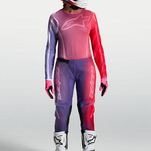 ALPINESTARS 2027 WOMENS STELLA FLUID KEPLER JERSEY AND PANTS PURPLE/ROUGE/RED