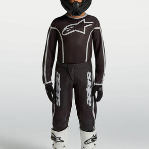 ALPINESTARS 2027 YOUTH FLUID APEX JERSEY AND PANTS BLACK/SILVER