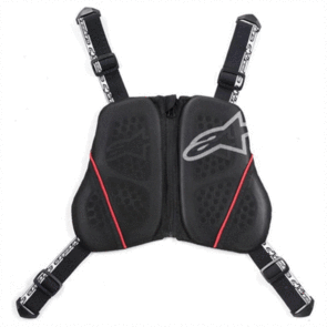 ALPINESTARS NUCLEON KR-C HARNESS CHEST PROTECTOR BLACK/WHITE/RED