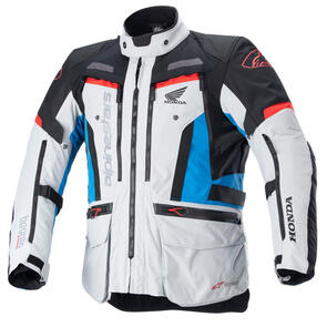 ALPINESTARS ROAD HONDA BOGOTA PRO DRYSTAR JACKET ICE GRAY/BLUE/BRIGHT RED