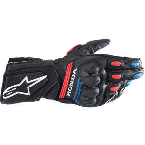 ALPINESTARS ROAD HONDA SP-8 V3 GLOVES BLACK/BRIGHT RED/BLUE