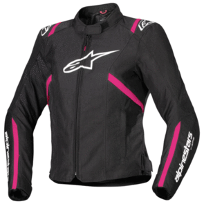 ALPINESTARS ROAD WOMENS STELLA T-SPS V2 WP JACKET BLACK/WHITE/DIVA PINK