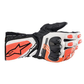 ALPINESTARS SP-8 V3 GLOVES BLACK/WHITE/RED FLUORO