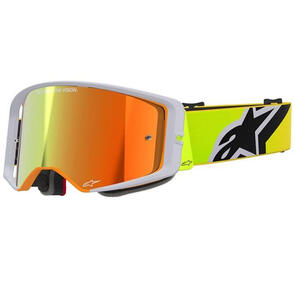 ALPINESTARS SUPERTECH CORP GOGGLE YELLOW FLUORO/GREY MIRROR RED LENS