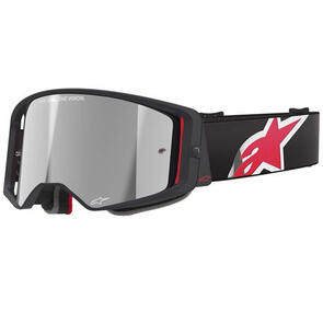 ALPINESTARS SUPERTECH CORP GOGGLE BLACK/RED MIRROR SILVER LENS