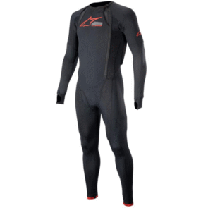 ALPINESTARS TECH-AIR 10 RACE SYSTEM LONG BASE LAYER BLACK/BRIGHT RED