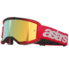 ALPINESTARS VISION BLAZE 5 GOGGLE RED MIRROR GOLD LENS